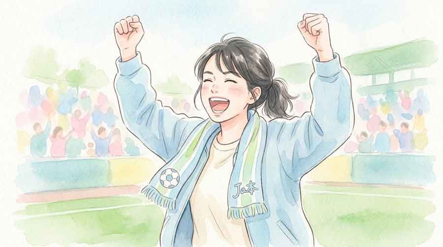 W杯得点王争いに沸き立つ女性ファンの興奮した表情