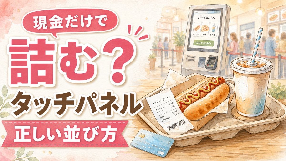 コストコ フードコート タッチパネル 支払いの疑問が解決して笑顔で会員証を持つ女性