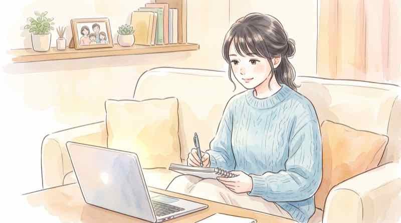 家族手当・住宅手当の条件を書き出して確認するパートの様子
