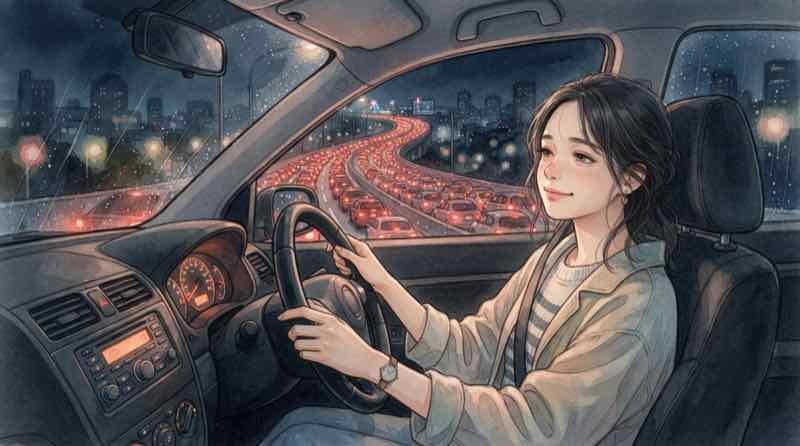 イベント 駐車場 出られない渋滞を避けるコツを紹介するイメージイラスト
