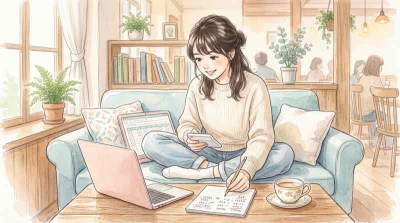 ゴンチャ買収のニュースを読み解く資料とミルクティー