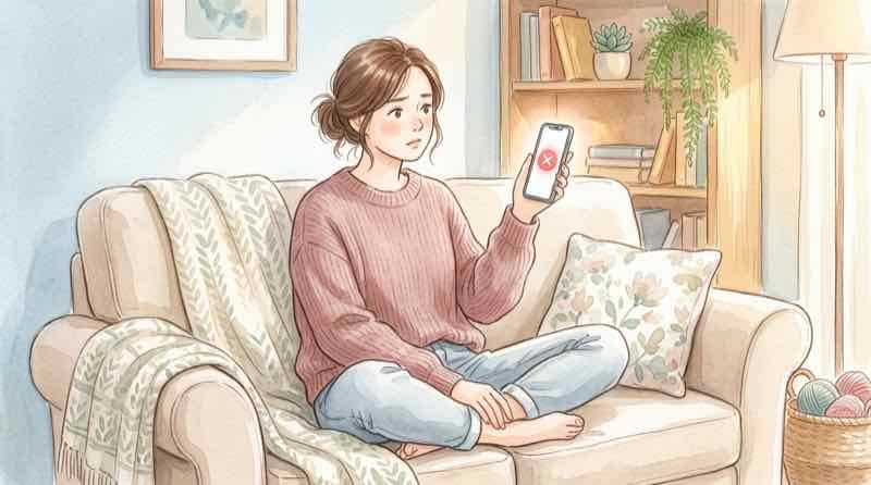 スマートフォンで宝くじのネット購入画面を操作する様子