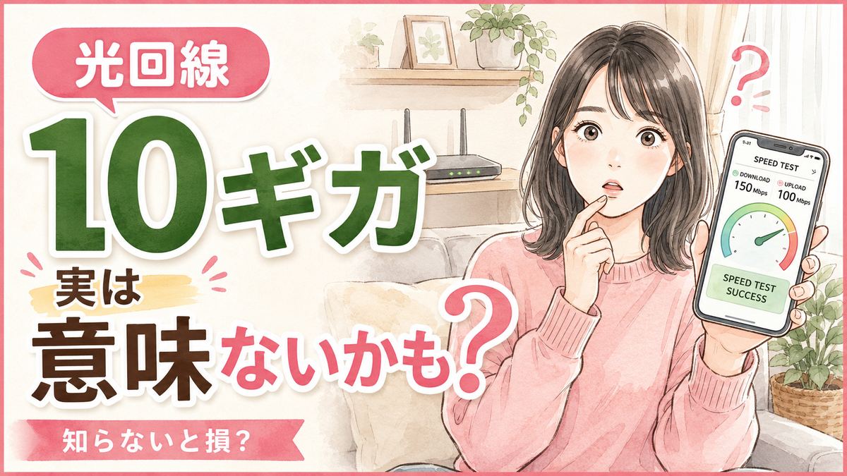 光回線10ギガに必要な周辺機器が並ぶ机の様子