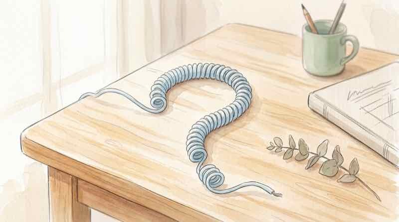 光回線 苦情の相談先に迷う女性がスマホ片手に困った表情を浮かべるイラスト