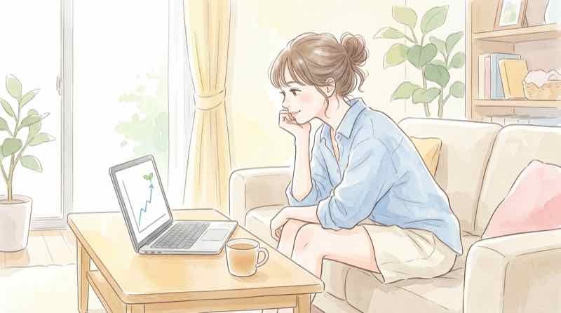インフルエンザ流行入りを伝える定点報告数1.11のニュースを見る女性
