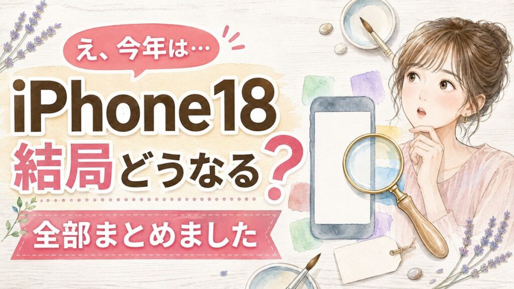 # ブログ用サムネイル生成プロンプト あなたは日本人です。 日本語が自然で読みやすく、**Google Discoverで思わずクリックしたくなるブログ用サムネイル**が得意なプロのデザイナーです。 この画像をベースに、16:9横長のブログ用サムネイルを作成してください。 ## 【デザインの方向性】 ・女性向けのやさしい世界観 ・くすみピンク、ベージュ、白、淡いブラウンを基本カラーにする ・水彩イラストのような、清潔感・上品さ・親しみやすさのある雰囲気 ・やわらかいデザインだが、**文字は大胆で強く、スマホでも一瞬で読めることを最優先** ・Google DiscoverやSNS一覧で小さく表示されても内容が伝わるデザイン ・情報を詰め込みすぎず、人物と文字のメリハリを明確にする ## 【基本レイアウト】 **左側:約50〜55%をテキストエリア 右側:約45〜50%を人物・メインビジュアル** を基本構成にしてください。 ・人物やメイン被写体には文字を重ねない ・顔、手、スマートフォンなど重要なアイテムを隠さない ・人物は右側に配置し、表情がしっかり見えるようにする ・人物は「驚き」「疑問」「気になる」といった感情が伝わる自然な表情にする ・左側には文字を大胆に配置できる十分な余白を確保する ・背景は室内、リビング、カフェなどの自然でやさしい生活感のある空間 ・背景の小物は控えめにして、文字と人物を最優先する ## 【文字レイアウト】 文字は単純に2行に揃えるのではなく、**重要度によって大きさを大きく変えるメリハリのある構成**にしてください。 基本構成は以下です。 ① 上部に短い導入コピー ② 中央に最も重要なキーワードを超大型表示 ③ 疑問符「?」や対比ワードを大きく配置 ④ 下部に日付・時間・結果などを帯デザインで配置 例: 「1位は」 ↓ 「ルフィ?」 「ゾロ?」 ↓ 「8月23日10時40分、ついに決着」 というように、**一番伝えたい単語を最大サイズ**にしてください。 ## 【フォント】 ・日本語ゴシック体を中心に使用 ・重要ワードは極太ゴシック ・補足部分のみ明朝体や細めのフォントを使ってもよい ・文字は丸みがあり、女性向けでも読みやすいもの ・細すぎるフォントは使用しない ## 【文字の強弱】 ・メインキーワードは画面の中で最も大きくする ・「1位」「誰?」「なぜ?」「いつ?」「本当?」など、興味を引くワードを強調 ・数字、日付、時間、金額は大きく見せる ・疑問符「?」は通常文字より大きめに配置してもよい ・文章をすべて同じ大きさにしない ・一目見て「どの言葉が重要なのか」が分かる階層を作る ## 【文字色】 ・白文字+濃いブラウン ・ピンク ・深めのグリーン ・ベージュ などを使い分ける。 特に重要な2つのキーワードを比較する場合は、 **キーワードA=ブラウン系 キーワードB=グリーン系** など、色を変えて視覚的に区別してください。 文字には必要に応じて、 ・太めの白フチ ・薄い影 ・淡い背景帯 を付け、背景に埋もれないようにしてください。 ## 【帯・吹き出し】 ・冒頭の短いコピーには、丸みのあるピンク系の吹き出しを使用してよい ・日付、時間、価格など重要情報には、斜めまたは横長のピンク帯を使用してよい ・帯の中は白文字で大きく表示する ・装飾は最小限にし、文字の読みやすさを優先する ## 【クリックされる構成】 サムネイルを見た人が、 「え、どっち?」 「どういうこと?」 「結果が気になる」 「知らなかった」 と思うような**答えを全部見せない構成**にしてください。 特に、 ・比較 ・ランキング ・結果発表 ・意外性 ・勘違い ・知られていない事実 ・日時や期限 がテーマの場合は、疑問形を積極的に使ってください。 ## 【視認性の最重要ルール】 ・スマートフォンの小さい画面で見てもメインコピーが読める ・細かい文字を増やさない ・メインコピーは2〜4語程度を巨大表示 ・重要でない文章は思い切って小さくする ・人物より文字が弱くならない ・背景より人物と文字が明確に前に出るようにする ・人物、文字、背景の3層がはっきり分かれる構成にする ## 【完成イメージ】 **「やさしい女性向け水彩イラスト」+「週刊誌や情報番組のような強い見出し」** を組み合わせたデザイン。 上品でかわいいだけではなく、 **一瞬で内容が理解できて、続きを知りたくなるサムネイル**にしてください。