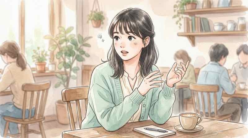 カスハラ どこから境界線に悩む女性がレジ前で店員と話す様子