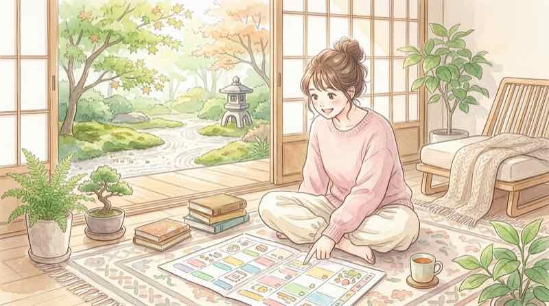 Jリーグ秋春制はいつから始まるか日程表を確認する女性