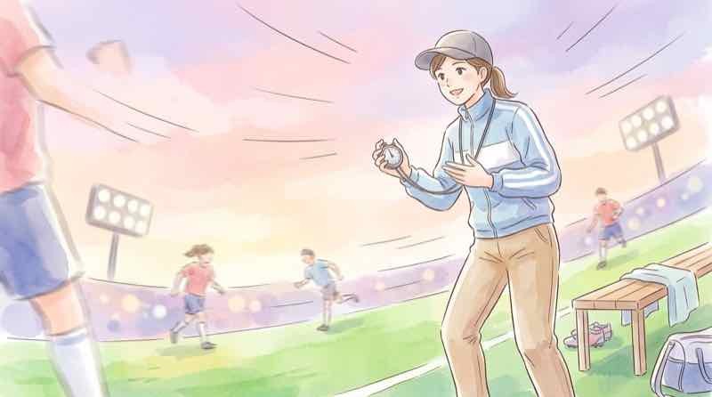 交代10秒ルールでベンチが慌ただしくなるシーン