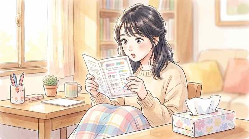 意外なルールに気づいて驚く受験生の様子
