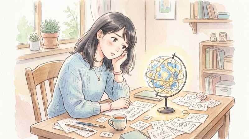 プルトニウムの不純物と自発核分裂の様子を示すイラスト