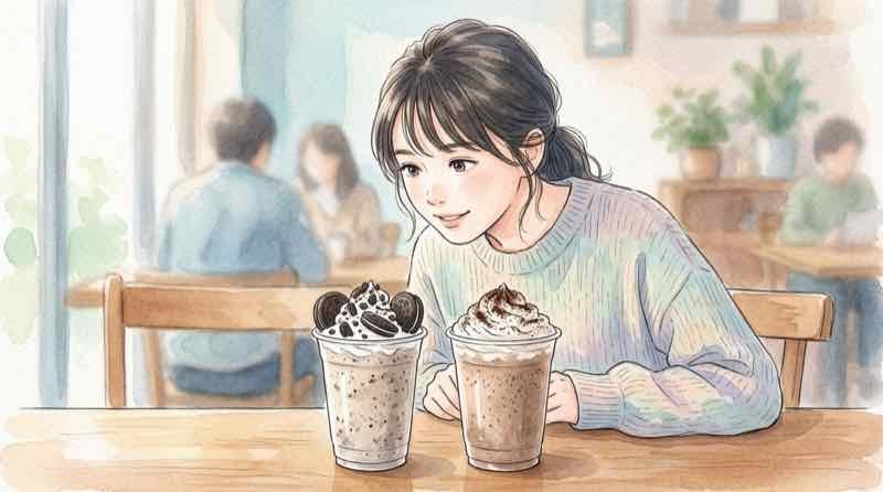 レシートを見ながら電卓で計算する女性