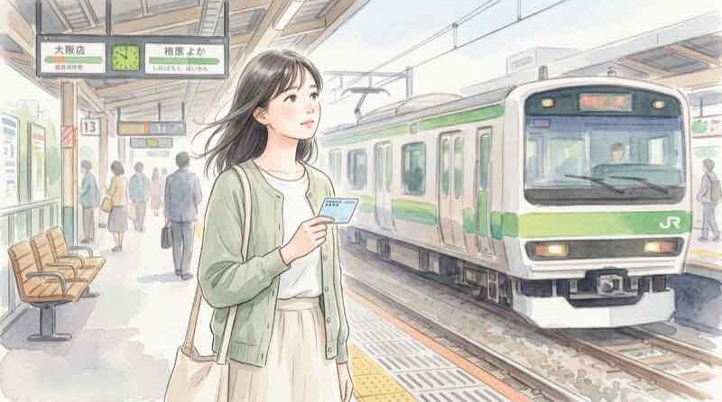 転職活動中に医療保険証を手にして考え込む女性