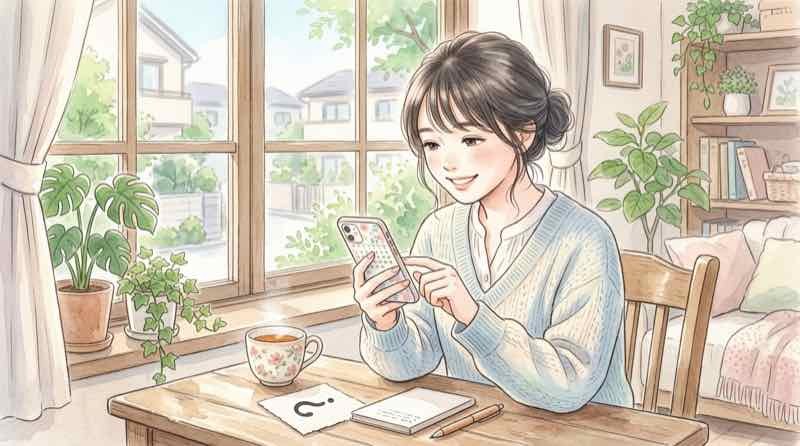 新スペースマウンテン 正式発表を心待ちにチェックする女性