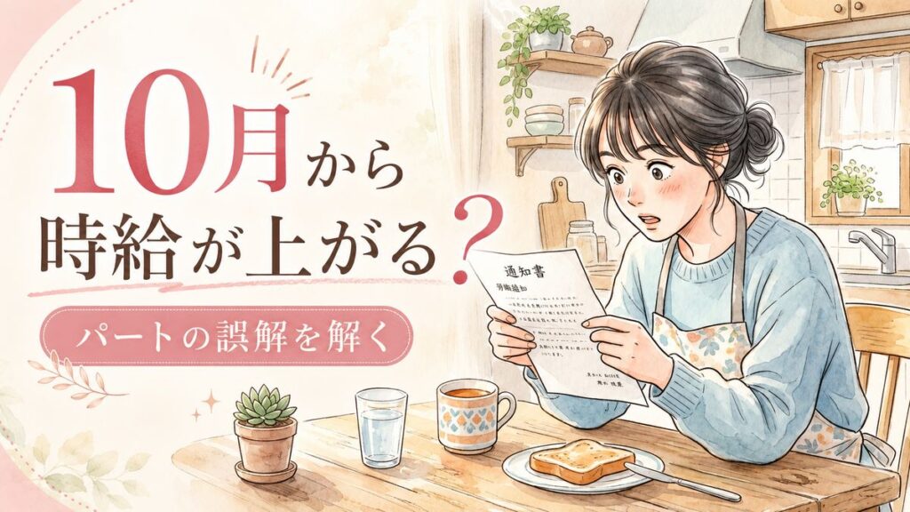 同一労働同一賃金2026年10月の改正でパートが労働条件通知書を確認する様子