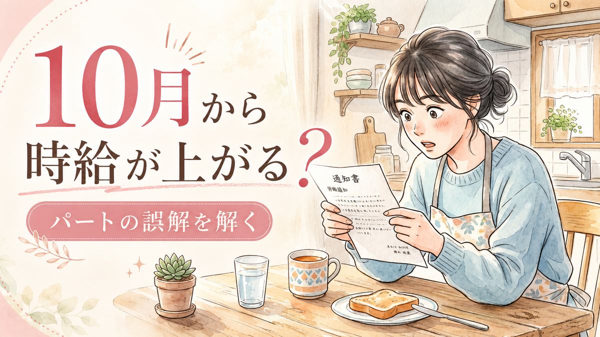 同一労働同一賃金2026年10月の改正でパートが労働条件通知書を確認する様子