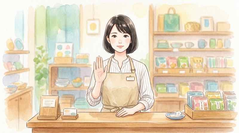 カスハラ対策義務化で店舗スタッフを守る様子