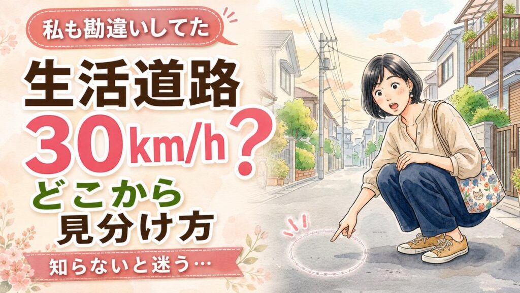 サムネキャッチコピー 同じ道が60km/h超過に？一発免停になる境界線を試算