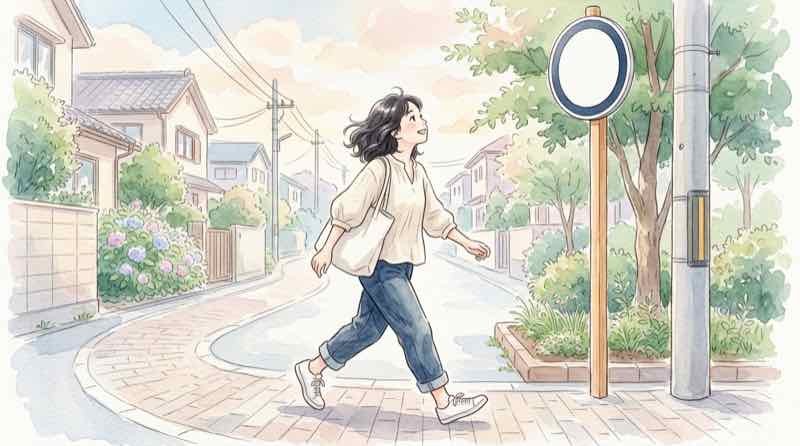 生活道路30km対象道路の施行日を示す標識イメージ
