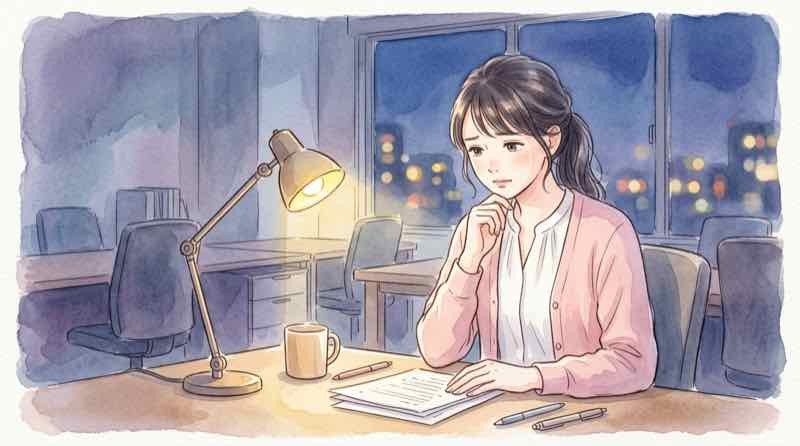 AI時代 商社マンの若手が下積みに悩む様子