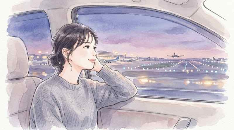 首都高 羽田 料金 空港へ向かう車内から景色を見る様子