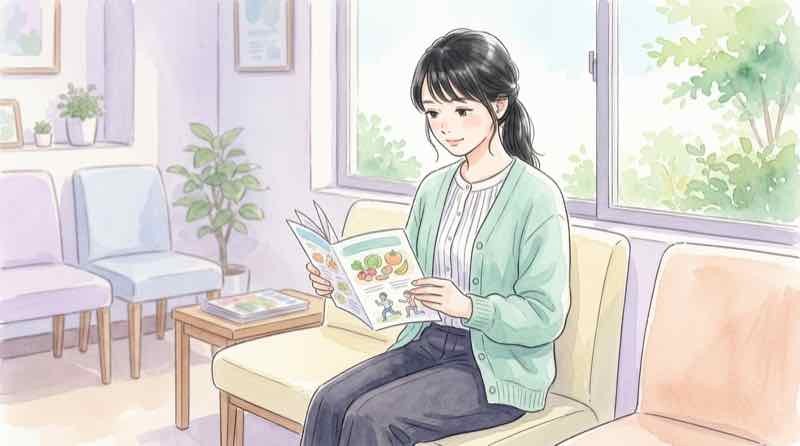 ウゴービの基本情報を確認する診察室のイラスト