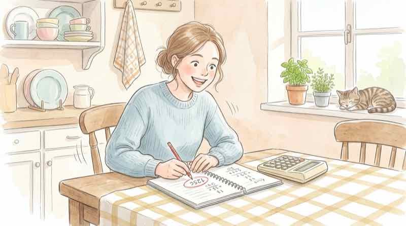 自分の働き方タイプを考える女性のイラスト