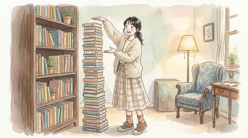 草間彌生さんの作品オークション最高額を電卓とメモで計算してみる女性