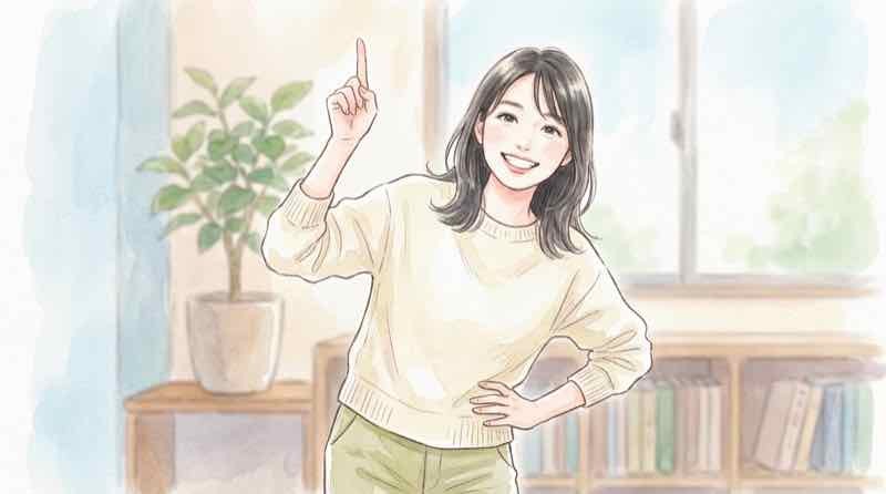 ゆうちょ ATM 1日 いくら引き出せるか結論を指差して説明する女性のイラスト