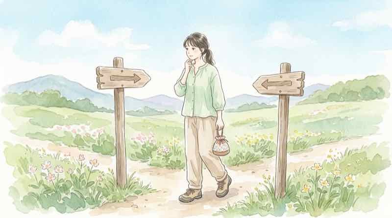 通常貯金と定期貯金の金利差を比べるゆうちょ利用者の女性、預け替えのイメージ
