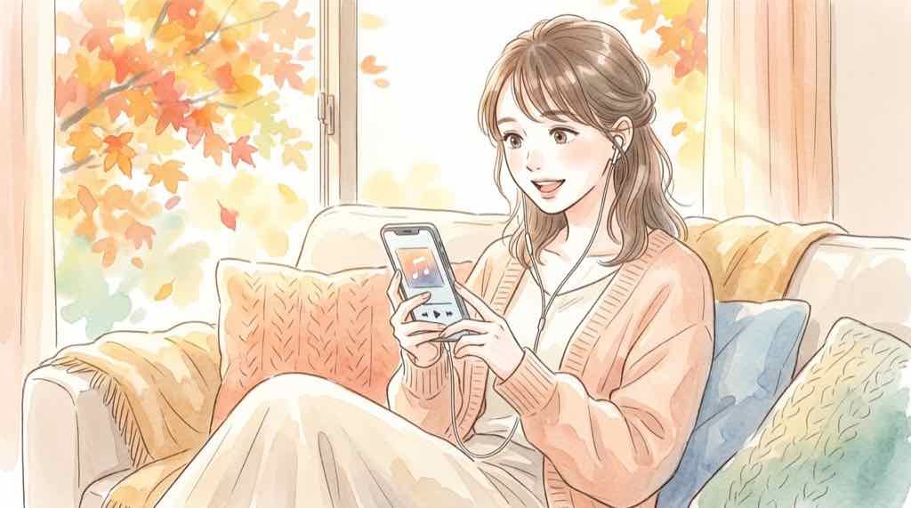 サンリオのコラボ楽曲に盛り上がるファンのイラスト
