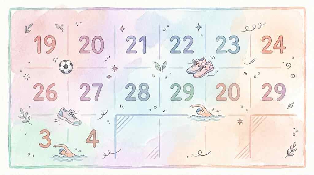 アジア大会2026 愛知 開催期間9月19日から10月4日を示すカレンダーイメージ