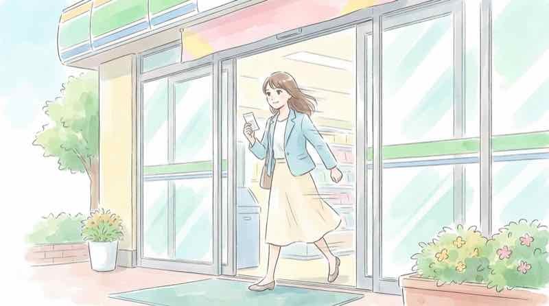 調布花火のチケット払い戻し手続きをするセブンイレブン店舗の様子