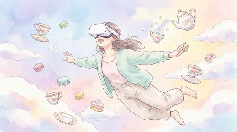 シナモロール 天空ティーパーティのXR体験イメージ