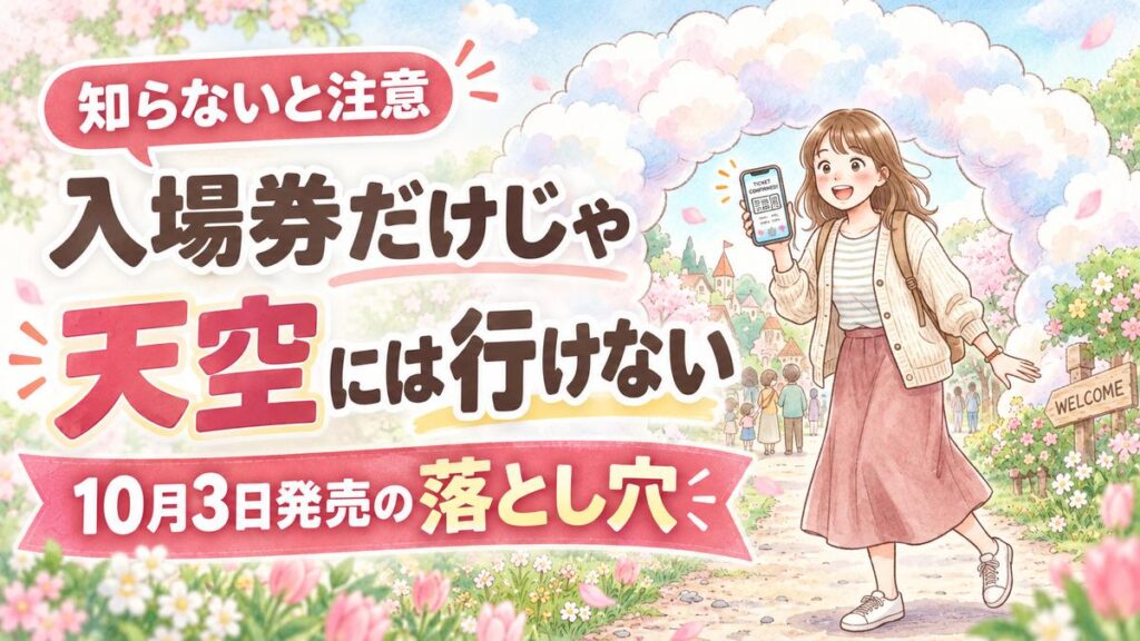 ふわふわんだーシナモロールパーク チケット10月3日発売の案内イメージ
