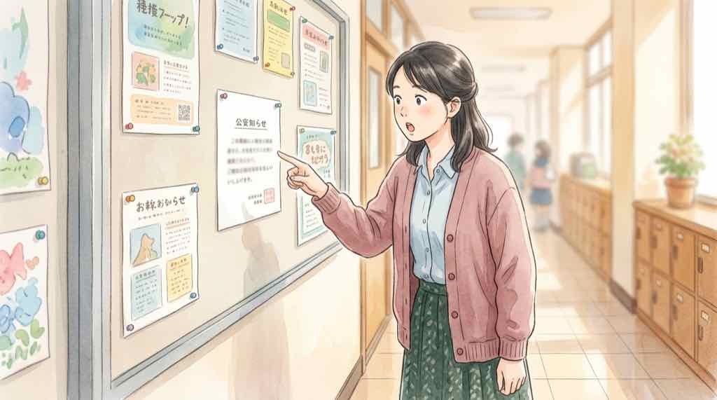 共通テスト申し込み2027のスケジュールをカレンダーで確認する女性のイラスト