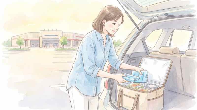 コストコに買い物に行く前の保冷バッグの準備