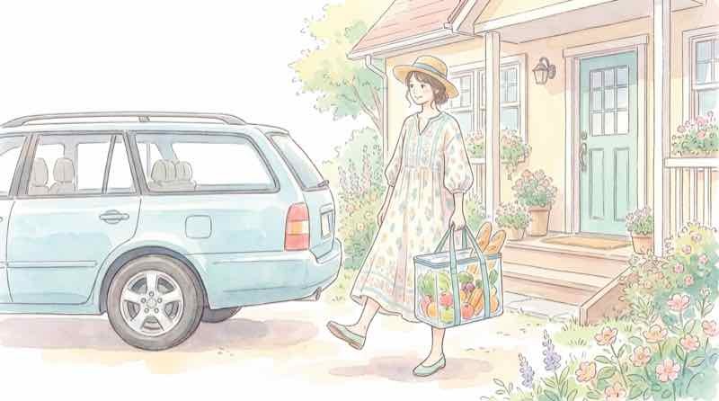 コストコ シュリンプアボカドハイローラーの冷凍保存を考える台所の様子