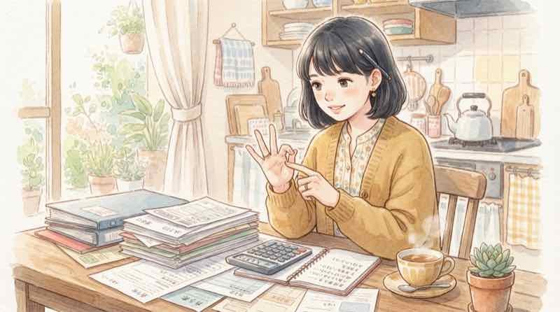 大和ハウスの注文住宅5000万円が土地代込みか電卓で計算する女性のイラスト