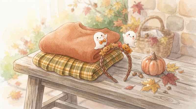 ディズニーハロウィン2026の10月1日〜15日に仮装できるか調べる女性
