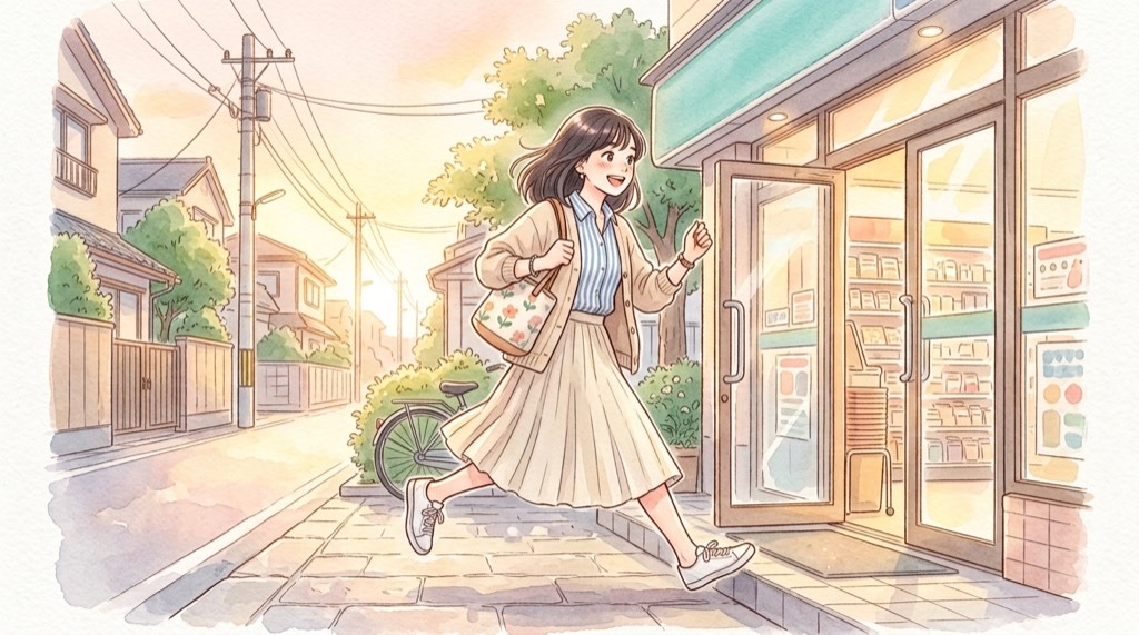 Disney IDOL ON STAGE Happyくじ取扱店舗の探し方と在庫確認方法を調べる女性