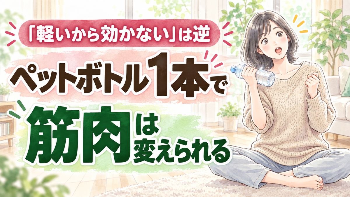 トリセツショー 肩 あぐらストレッチのやり方と注意点を確認する女性のイラスト