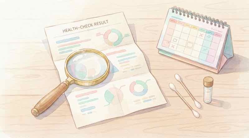便潜血検査 陽性 どうする迷ったときに結果票を見返す女性