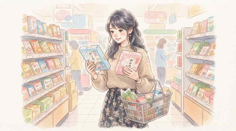ふるさと納税の返礼品が10月から値上げされるのか確かめる女性のイラスト