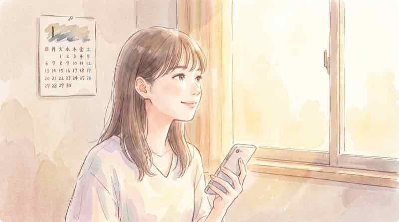 不登校 介護休業 条件を確認する30代女性のやさしいイメージ