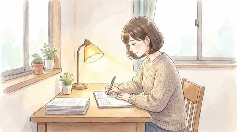 不登校 介護休業 制度を確認するやさしい親子のイメージ