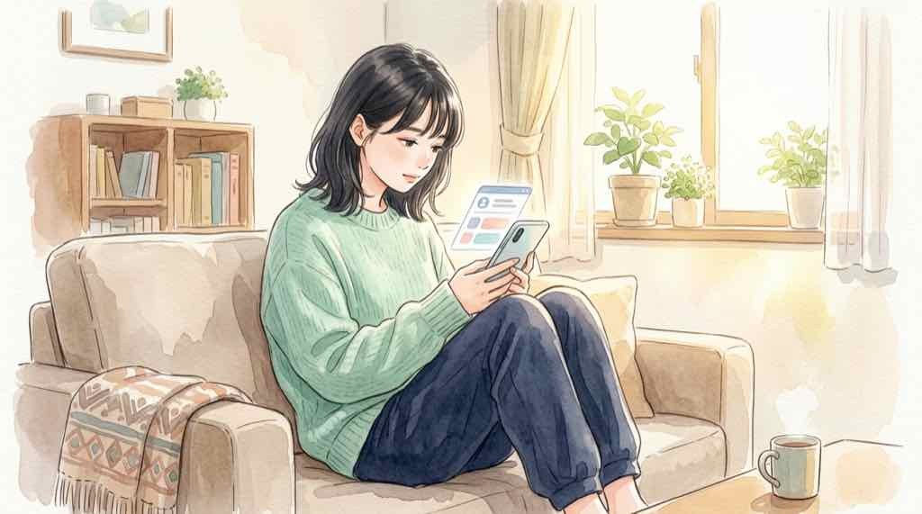 GREEN EXPO 2027予約開始・スマホで予約画面を確認する様子