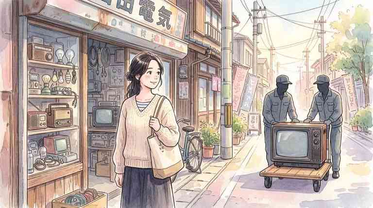 日立 テレビ撤退の歴史を振り返るイラスト