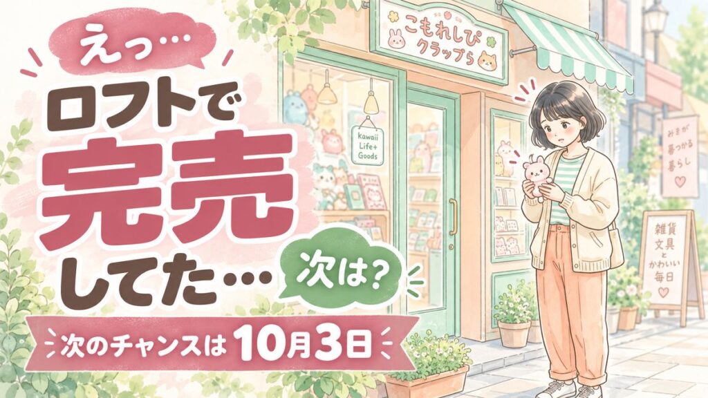 JOCHUM新作グッズ2026購入方法・ロフト売り切れ後の取扱店舗と再入荷情報
