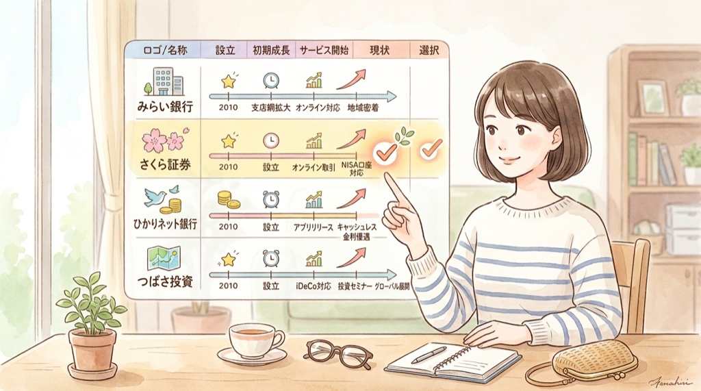 証券会社比較表・こどもNISA受付開始日一覧